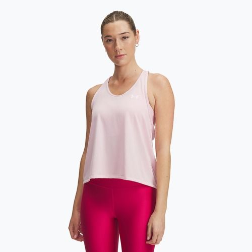 Dámský fitness top Under Armour Tech Swing Tank prime pink/white