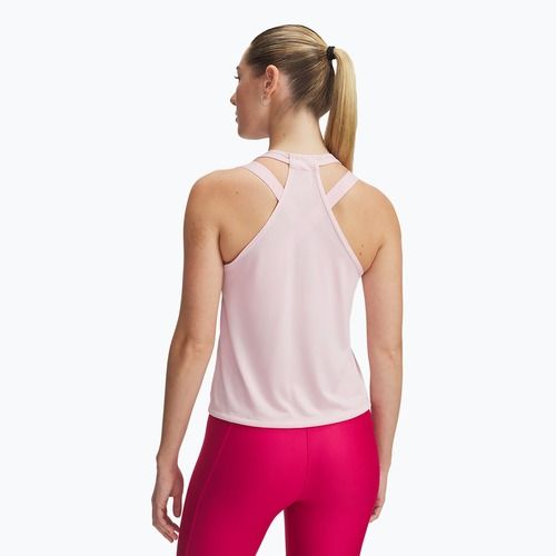 Dámský fitness top Under Armour Tech Swing Tank prime pink/white