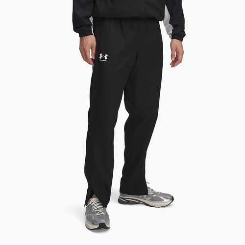 Pánské kalhoty Under Armour Rival Woven Windbreaker Pant black/black/white