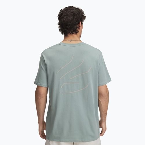 Pánské basketbalové tričko Under Armour Curry Heavyweight Trend silica green/silica green