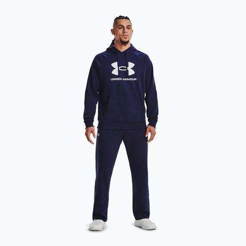 Pánská mikina Under Armour Rival Fleece Logo HD midnight navy/white