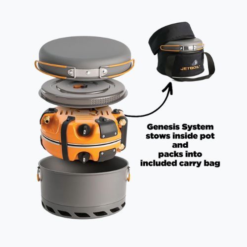 Turistický vařič Jetboil Genesis Basecamp Cooking System carbon