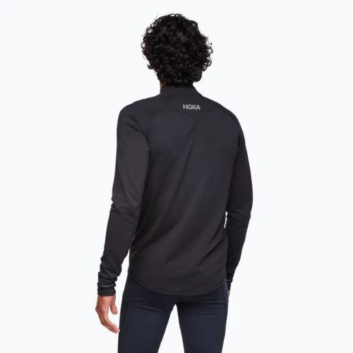 Pánské běžecké tričko Longsleeve HOKA BaseZip LS black