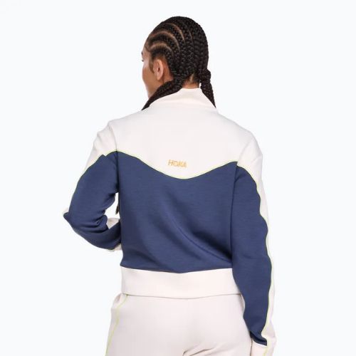 Dámská běžecká bunda HOKA Kaitoro Knit alabaster / varsity navy