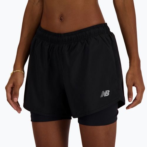 Dámské běžecké šortky New Balance Sport Essentials 2IN1 black
