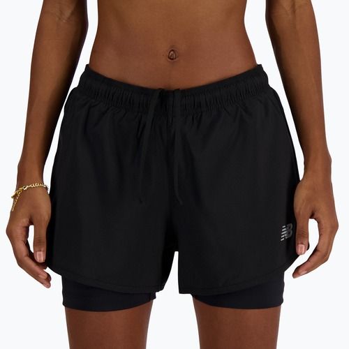 Dámské běžecké šortky New Balance Sport Essentials 2IN1 black
