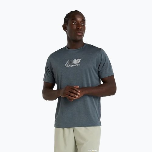 Pánské běžecké tričko New Balance Athletics Reflective graphite