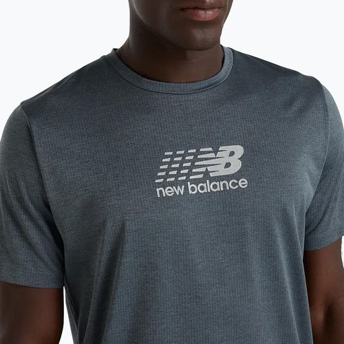 Pánské běžecké tričko New Balance Athletics Reflective graphite