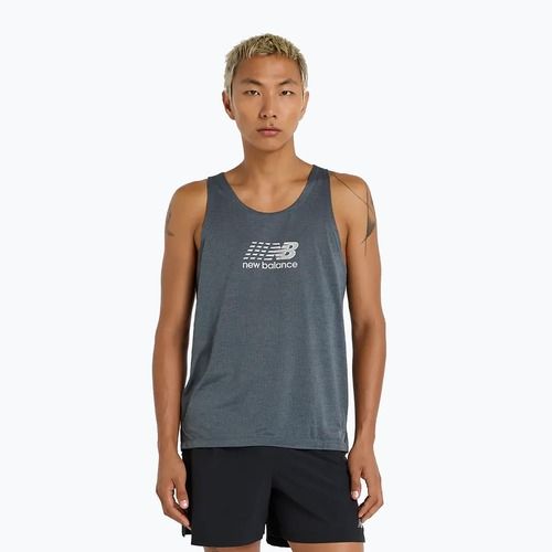 Pánské běžecké tílko New Balance Athletics Reflective graphite