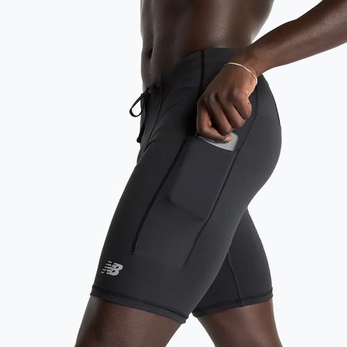 Pánské běžecké šortky New Balance Sleek Pocket Half Tight 9" black