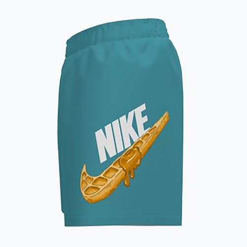 Dětské plavecké šortky Nike Swoosh Waffle 4" Volley dusty cactus
