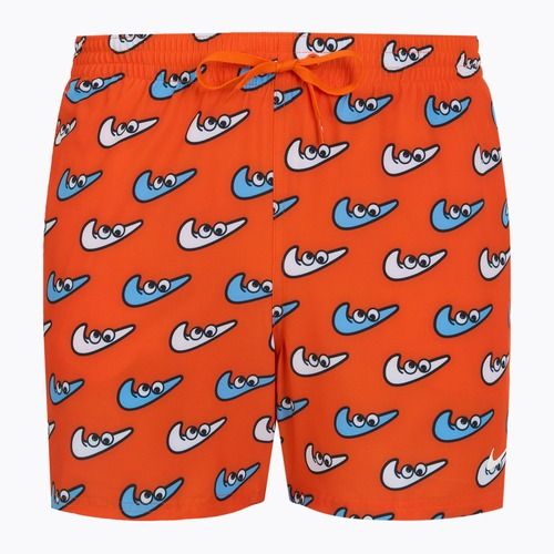 Pánské plavecké šortky Nike Multi Print 5" Volley orange blaze