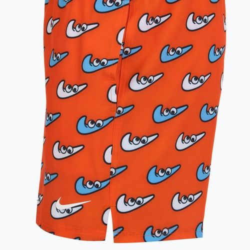 Pánské plavecké šortky Nike Multi Print 5" Volley orange blaze