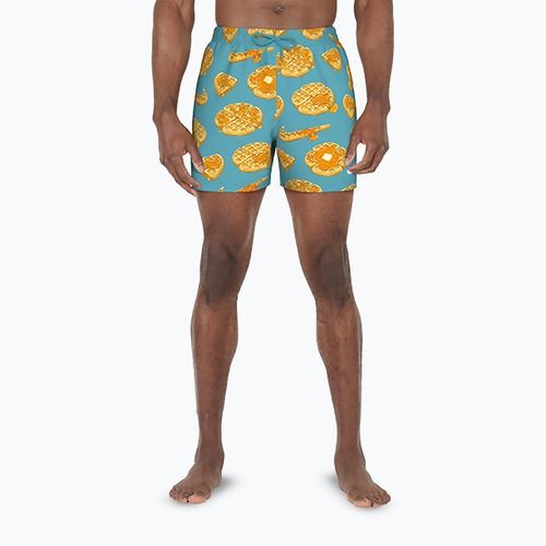 Pánské plavecké šortky Nike Multi Print 5" Volley dusty cactus