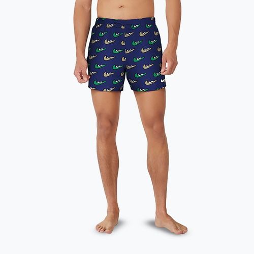 Pánské plavecké šortky Nike Multi Print 5" Volley midnight navy