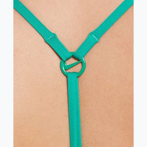 Dámské jednodílné plavky Nike Swoosh Link Y-Back stadium green