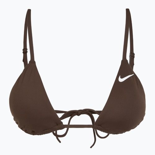 Horní díl plavek Nike Essential Triangle Bikini baroque brown