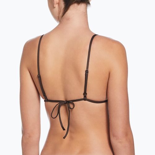 Horní díl plavek Nike Essential Triangle Bikini baroque brown