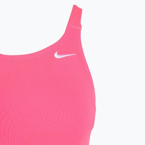 Dámské jednodílné plavky Nike Hydrastrong Solid Fastback hyper pink
