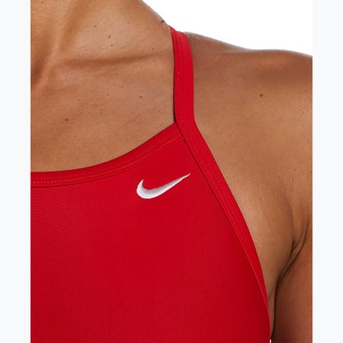 Dámské jednodílné plavky Nike Solid Racerback university red
