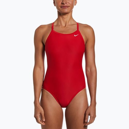 Dámské jednodílné plavky Nike Solid Racerback university red