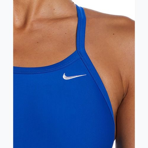 Dámské jednodílné plavky Nike Solid Racerback game royal