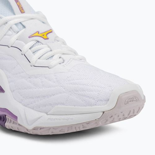 Boty na házenou Mizuno Wav Stealth Neo 2 white/navy peony/peach parfait