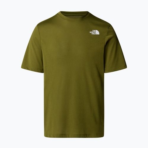 Pánské tričko The North Face Foundation Mountains Faces Tee forest olive
