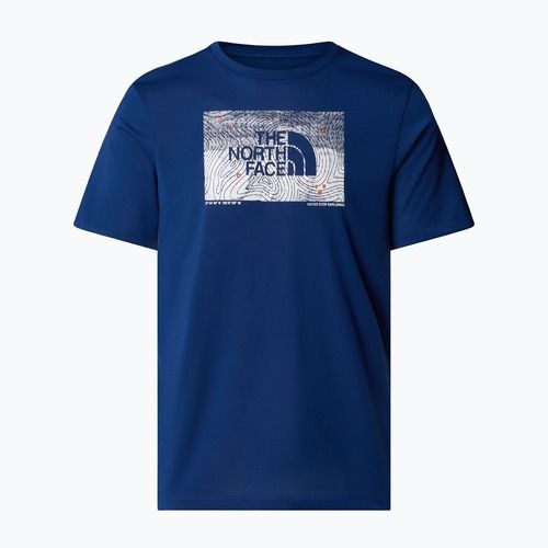 Pánské tričko The North Face Foundation Abstract Graphic Tee estate blue