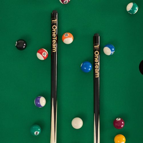 Hrací stůl 3in1 OneTeam FunArena fotbálek, push hockey, kulečník dřevěný black