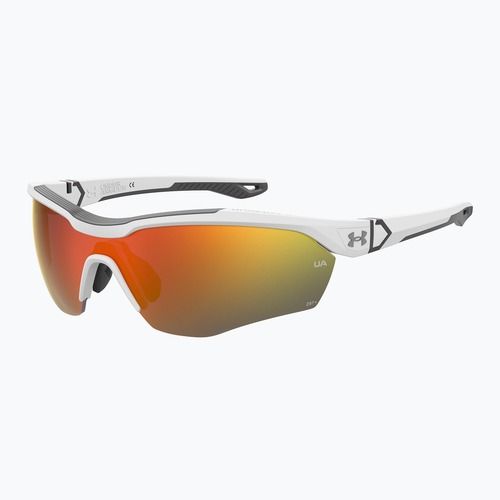 Pánské sluneční brýle Under Armour Yard Pro matte white/orange multilayer oleophobic
