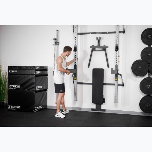 Posilovací věž XTREXO Mercury s lavicí a držákem na závaží black