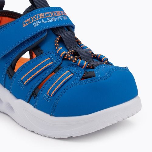 Dětské sandály SKECHERS S-Lights Sola Glow blue/lime