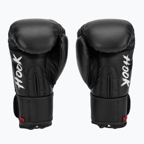 Kožené boxerské rukavice HOOK FIGHTING Ready to Fight black