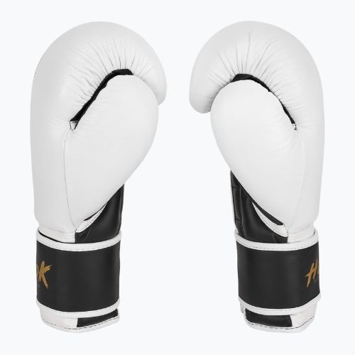 Kožené boxerské rukavice HOOK FIGHTING Ready to Fight white