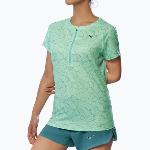 Dámské běžecké tričko Mizuno Graphic Trail Tee neo mint