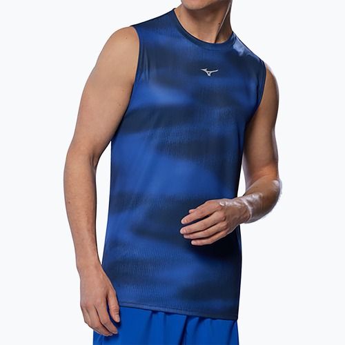 Pánské běžecké tričko Mizuno Core Graphic Sleeveless reflex blue