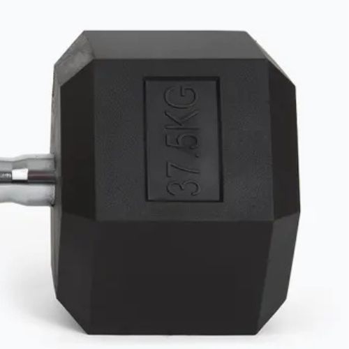 Pogumované činky TREXO Hex 37,5 kg 