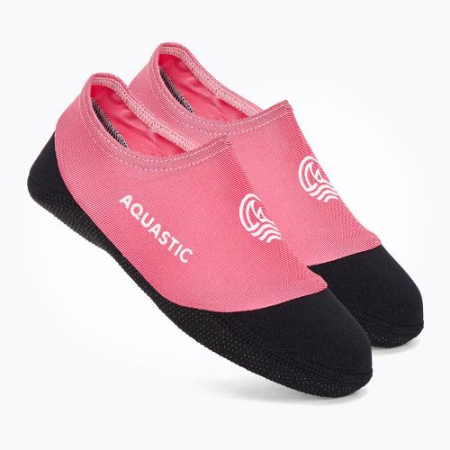 Dětské bazénové ponožky AQUASTIC Seavie Anti-Slip pink