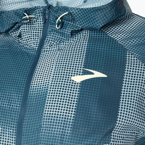 Pánská běžecká bunda Brooks Canopy indigo rush/altitude print