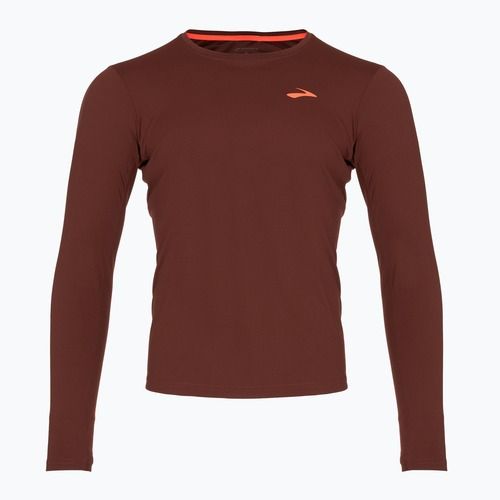 Pánské tričko Longsleeve Brooks Atmosphere run raisin