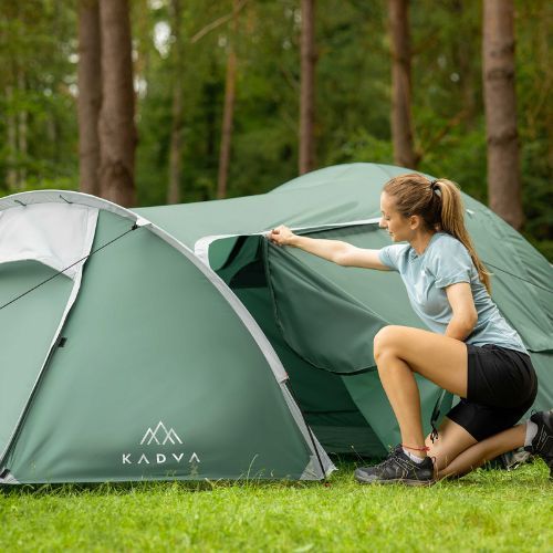 Kempinkový stan pro 3 osoby KADVA Kempinkový stan green