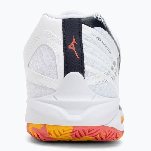 Badmintonové boty Mizuno Wave Claw 3 white/citrus/calypso coral