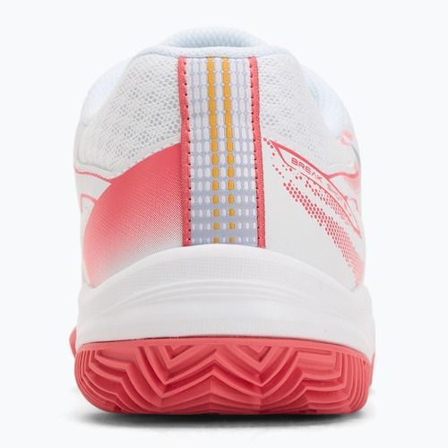 Dětské tenisové boty Mizuno Break Shot 5 Jr CC white/blue granite/calypso coral