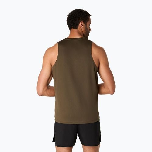 Pánské běžecké tričko ASICS Core Singlet brown stone