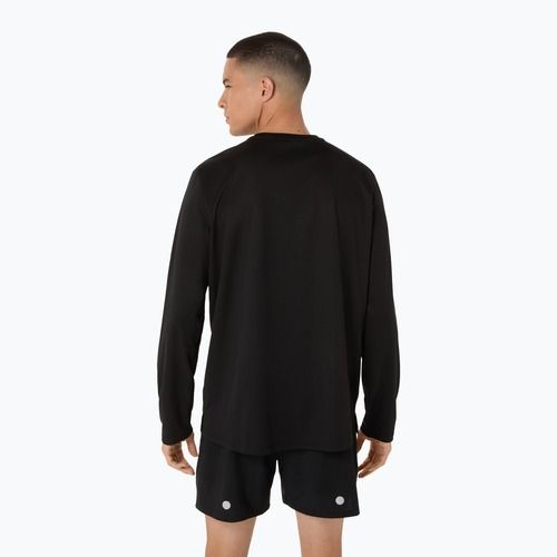 Pánské běžecké tričko Longsleeve ASICS Fujitrail logo LS performance black