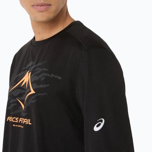 Pánské běžecké tričko Longsleeve ASICS Fujitrail logo LS performance black