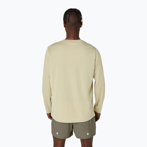 Pánské běžecké tričko Longsleeve ASICS Fujitrail Logo LS khaki 