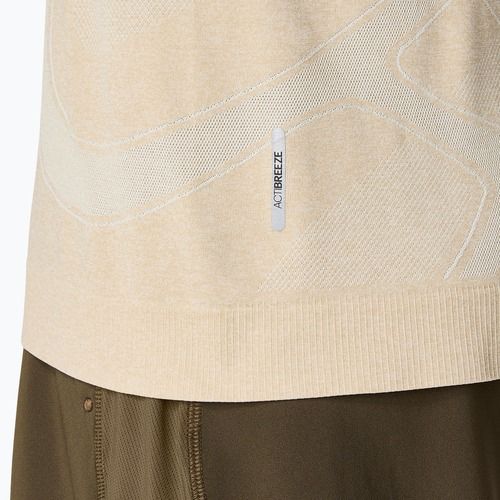 Pánské běžecké tričko Longsleeve ASICS Road Seamless LS cream 