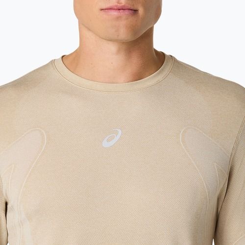 Pánské běžecké tričko Longsleeve ASICS Road Seamless LS cream 